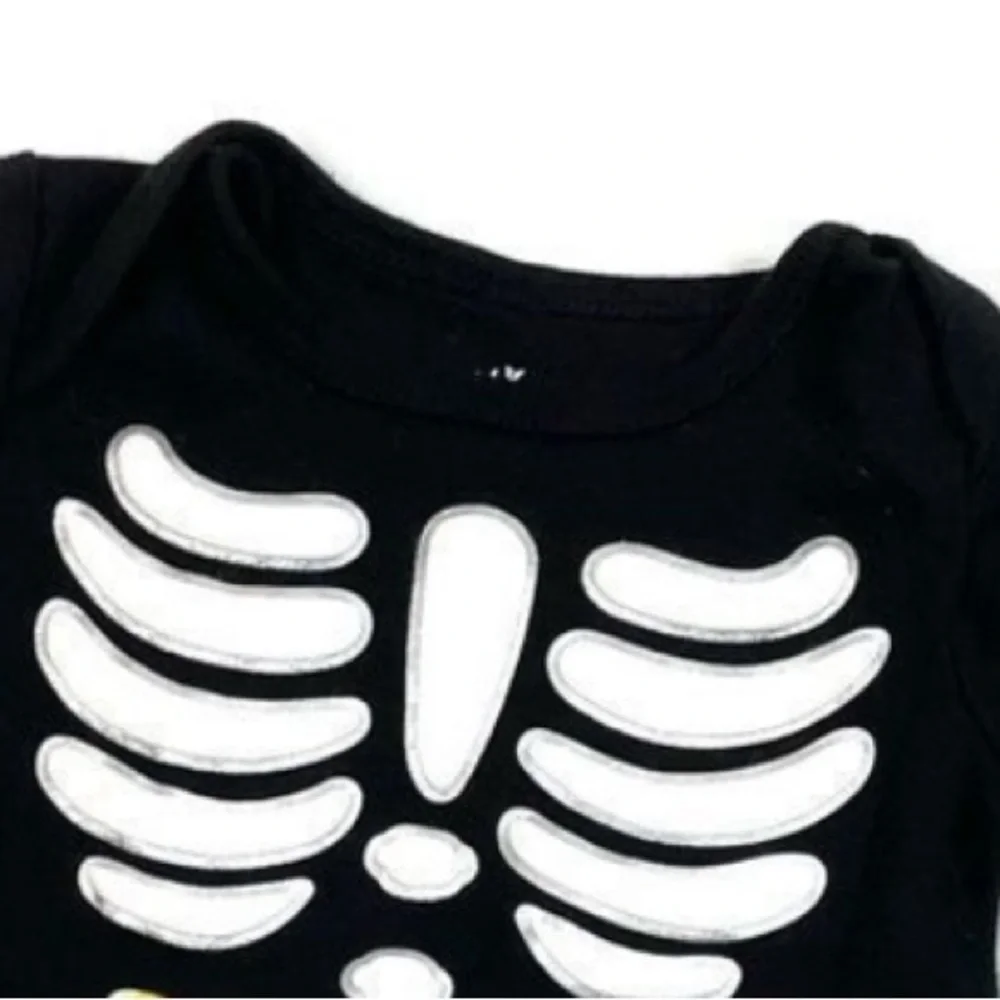 Halloween costume Skeleton Costume Outfit Pattern  Cotton Clothes Sets for Kids